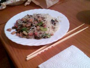 Fideos de Arroz, paso 3